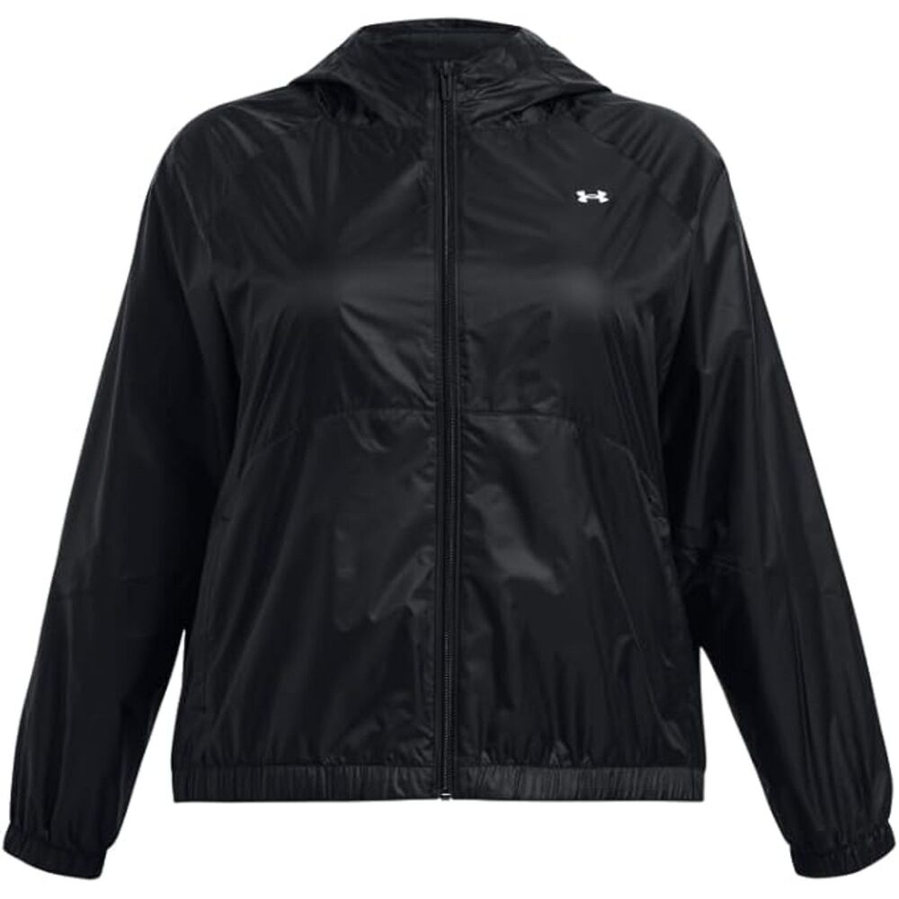 Under Armour Women's Sport Windbreaker Jacket, UA Hoodie Running Jacket Size 1X